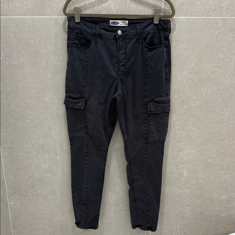 Old Navy Women's Dark Cargo Ankle Jeans
